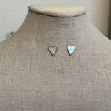 Little Valentina heart earrings