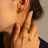 Bow earrings