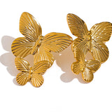 Double Butterfly earrings