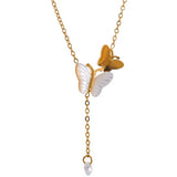 Butterfly mother necklace
