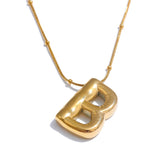 Ballon initial necklace