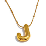 Ballon initial necklace