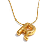 Ballon initial necklace