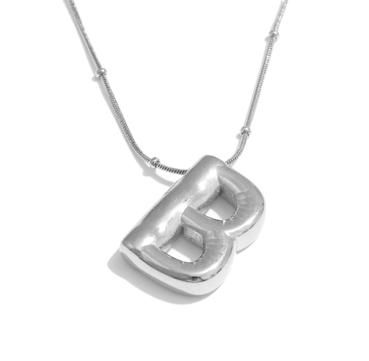 Ballon initial necklace