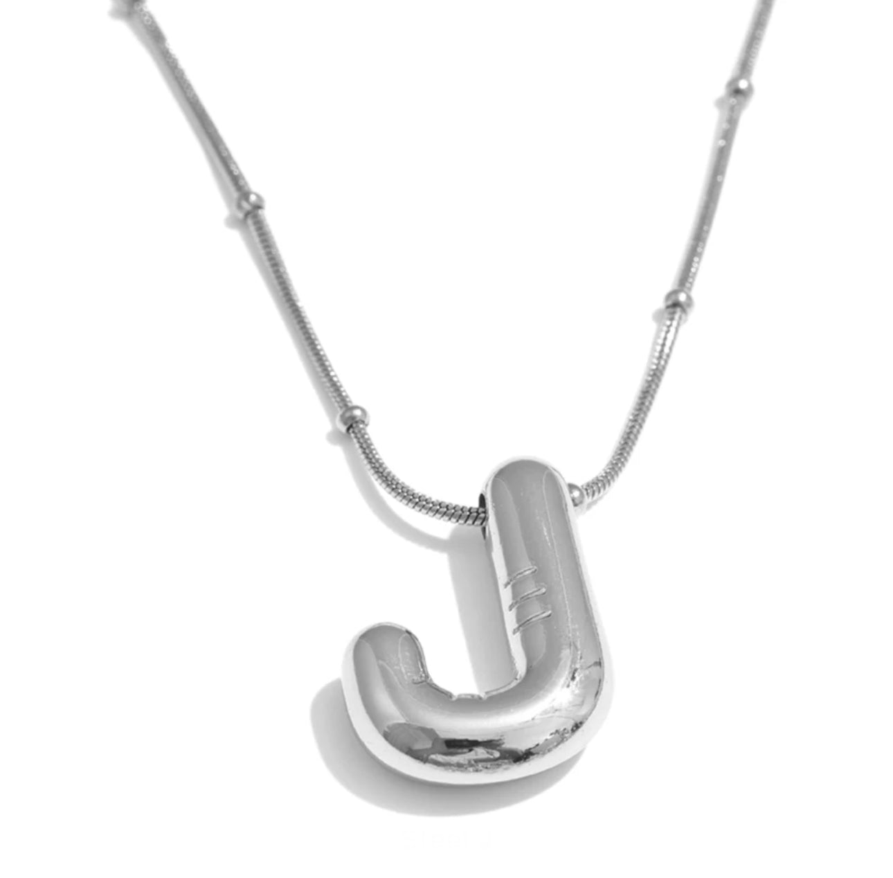 Ballon initial necklace