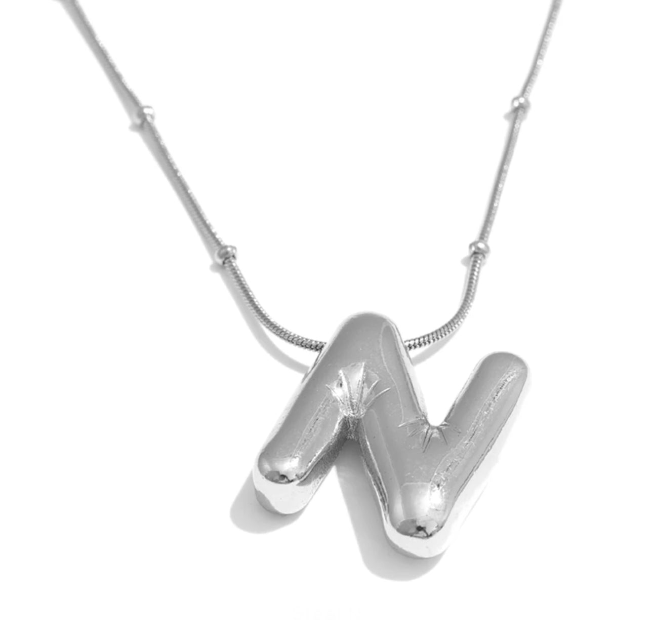 Ballon initial necklace