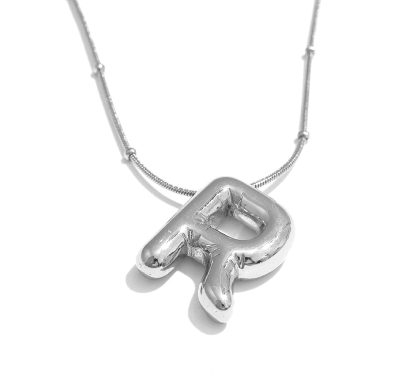 Ballon initial necklace