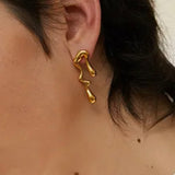 Long Honey drop earrings