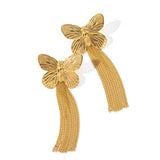 Butterfly statement earrings