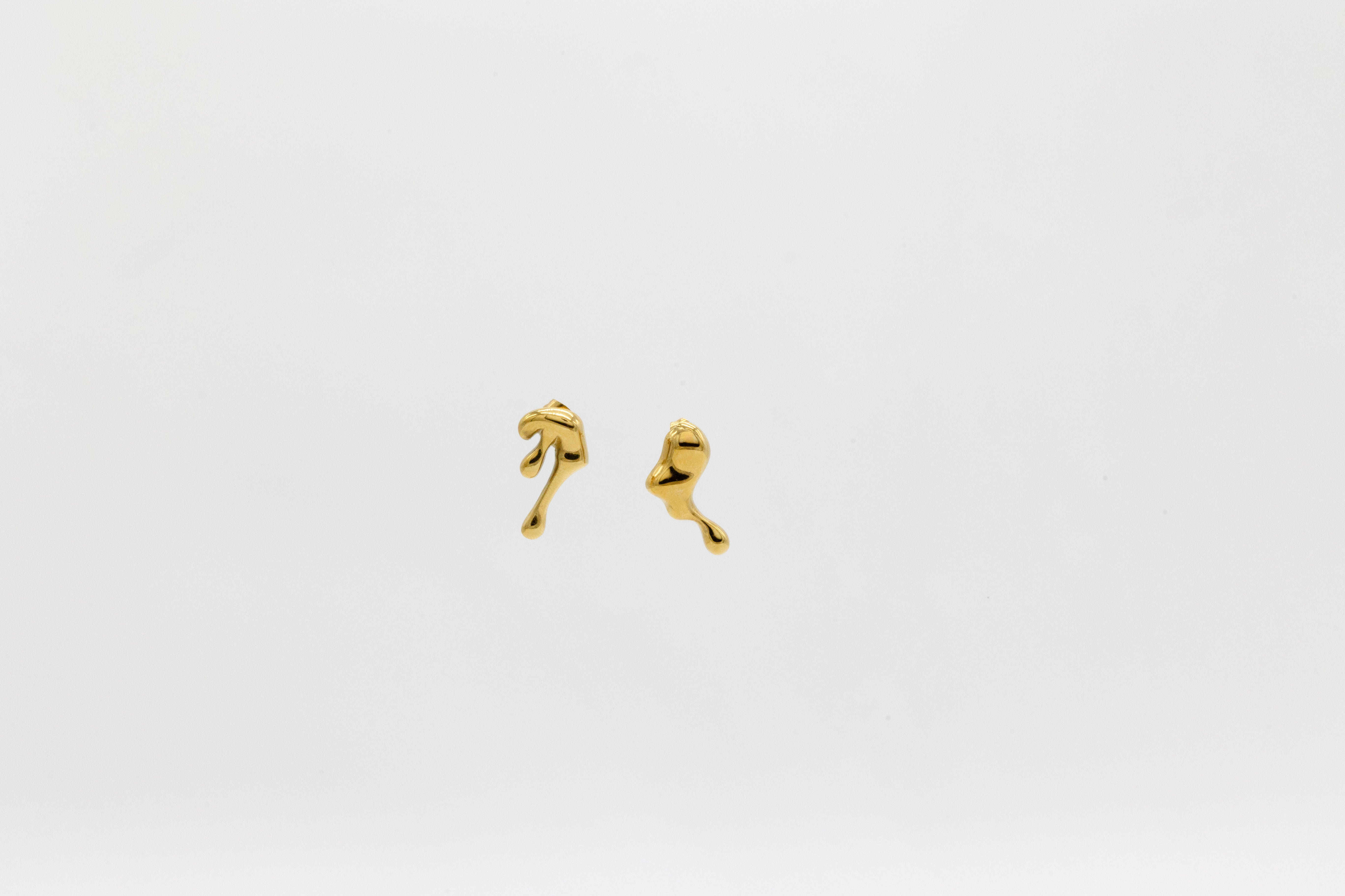 Small honey drop earrings